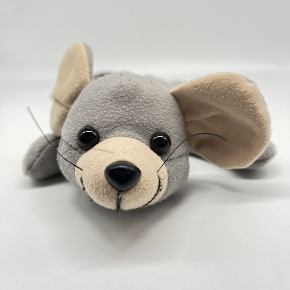 It's All Greek to Me Plush Gray Mouse Stuffed Animal Toy 9" Long - Picture 1 of 6